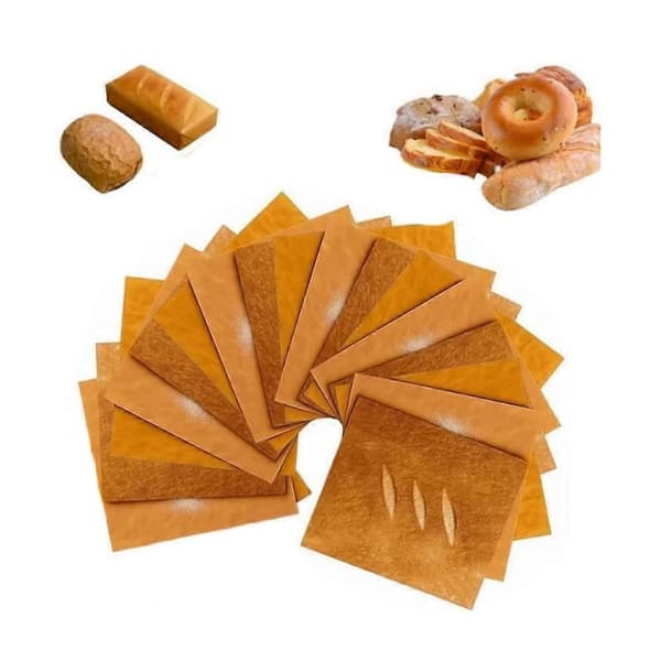 Presentpapper med Brödform, Nteressant Förpackningsmönster Kraftpapper 6PCS