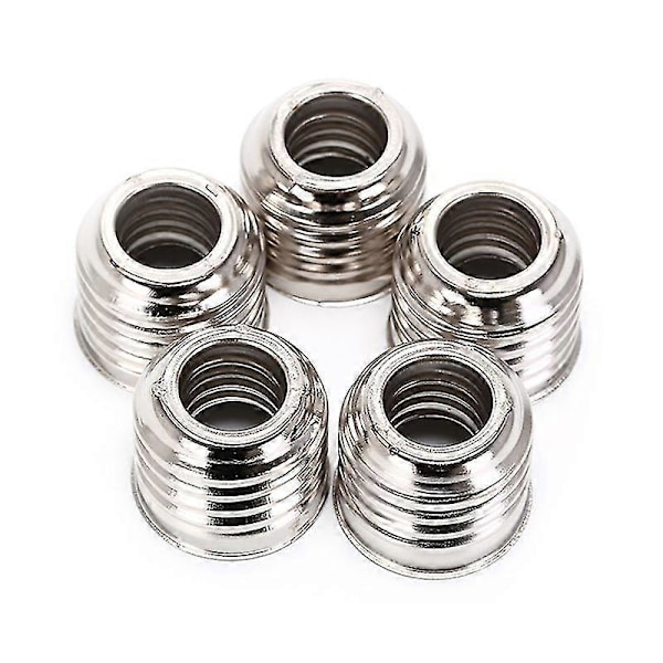 5x E27 til E14 Lampehoulder Konverter Sokkel Pære Lampehoulder Adapter Stik