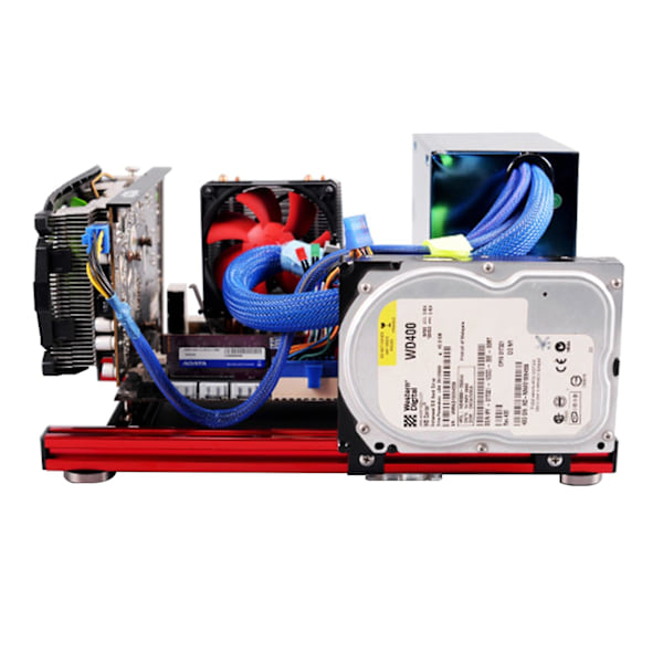 Mini ITX Aluminiumlegering Ram DIY PC Datorfodral