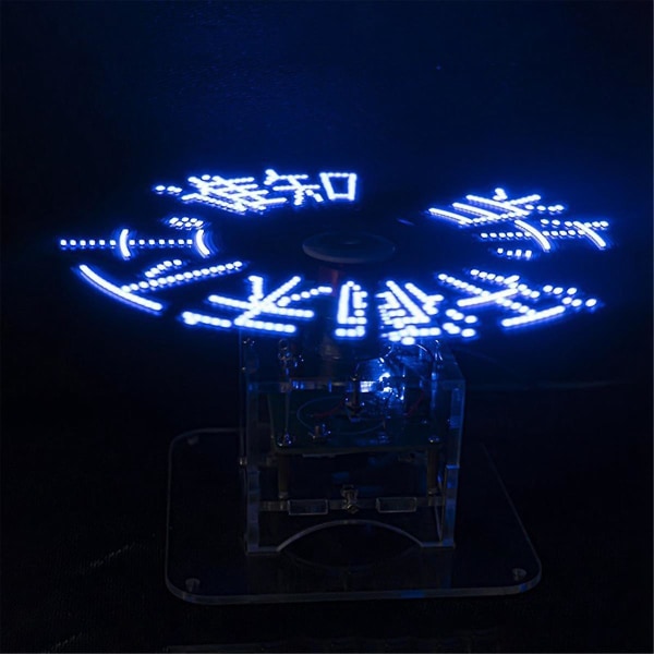 Flad Rotation LED Punktdisplay DIY Kit 51 Enkelt Chip Mikrocomputer Lodning DIY Elektroniske Dele,wit