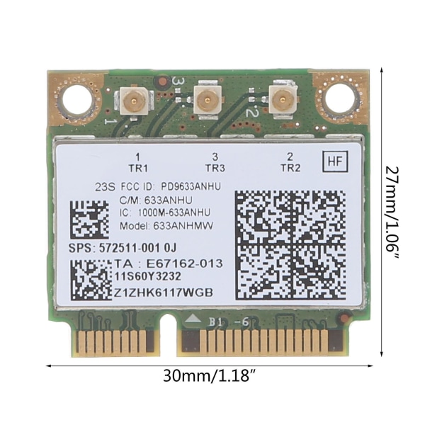 6300an 2.4g/ 5g Mini Pci-e Dual Band Langaton Verkkokortti X230 X220 T410:lle