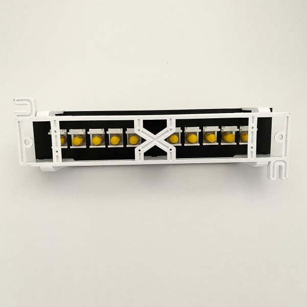 10-porttinen suora optinen kuitupaneeli Rj45 verkkokaapelisovitin