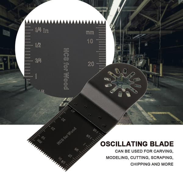 20 st 34mm Multifunktionella Sågblad Oscillationsset för Reparation och Kapning