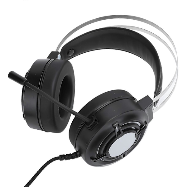 Gaming Headset ESport Kablet RGB Fargerikt Lys med Mikrofon for PC Datamaskiner (For HP H120G USB7.1 Grensesnitt)