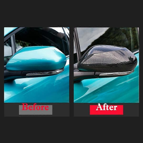 Bil Karbonfiber Sidespeildeksel Trim for Toyota C-HR CHR 2016 2017 2018