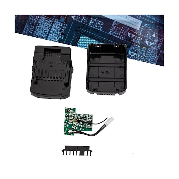 Batteriplastfodral + skyddsplatta för Bsl1815 18v 5-cells litiumbatteri skyddsfodral kit