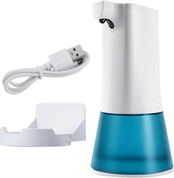 Automatisk desinfeksjonsdispenser sprayer 350ml automatisk sensor såpedispenser USB-lading for kjøkken