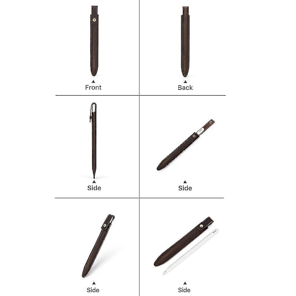 PU Lær Stylus Beskyttelsesdeksel Kompatibelt Med Pencil 2 Tilbehør Anti-ripe