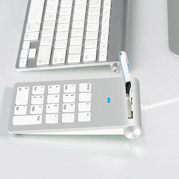 Bærbar USB-kablet numerisk tastatur 18 taster Digital numerisk tastatur for datamaskin