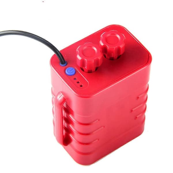 12V Vandtæt Batterikasse med USB-interface, understøtter 6x 18650 batterier
