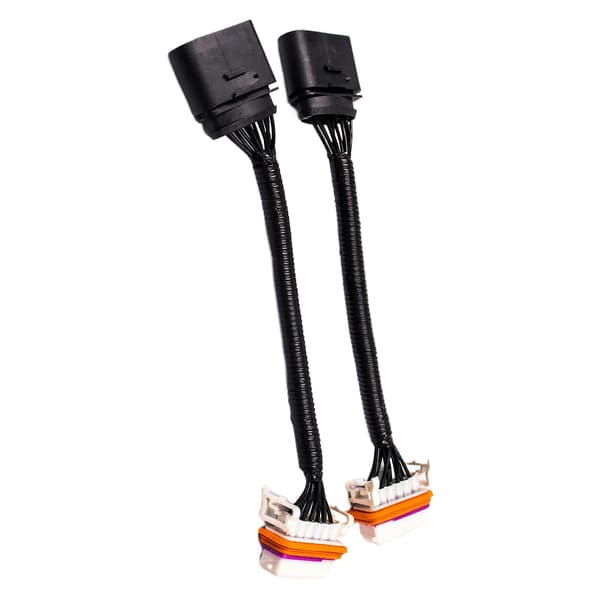 2 stk OE: 7l6971071a Forlygtesæt Slidstærkt Robust Stabilt Rustfrit Forlygteadapter Ledningsnet til Bil