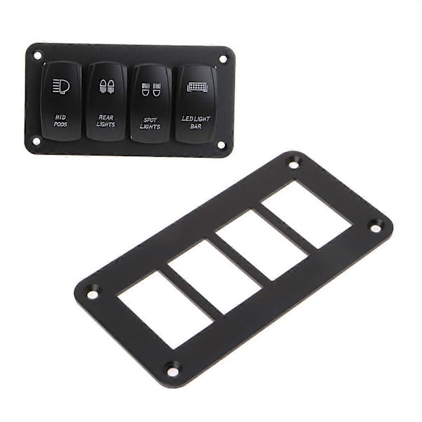 Vippe Rocker Switch Panel Hus Holder 2/3/4/6 Vejs til Marinebåd Autocamper