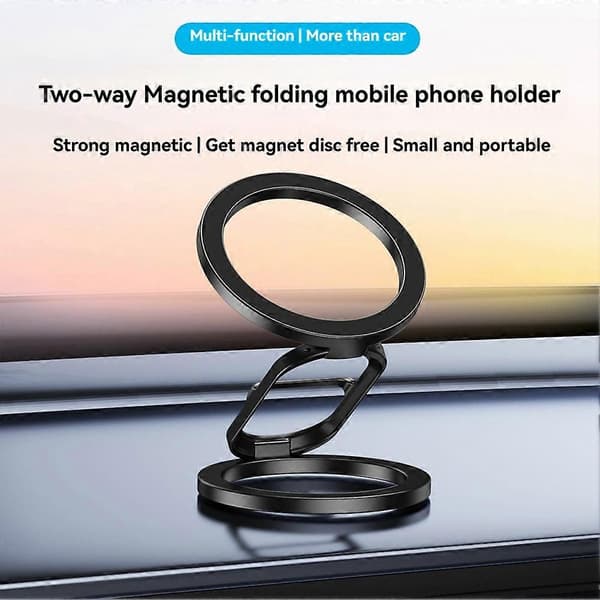 Foldbar dobbeltsidet magnetisk telefonringholder til Magsafe Gym