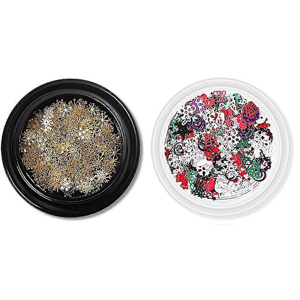 Jul Nagelkonst Glitter, Julglitter Nagelkonst Dekoration Manikyr