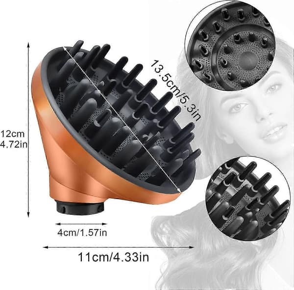 Fin Anvendelig Diffuser til Dyson Airwrap Styler HS01 HS03 HS05, konvertibel til Airwrap styler til hårtørrer, diffusertilbehør