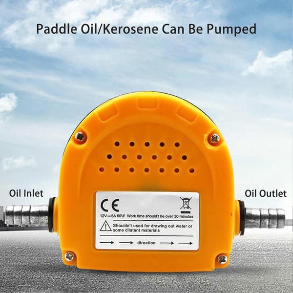 1 Set 12V/24V Elektrisk Bil Oljepump med Rör Extraktor Transfer Motor Sugpump för Båt_xi