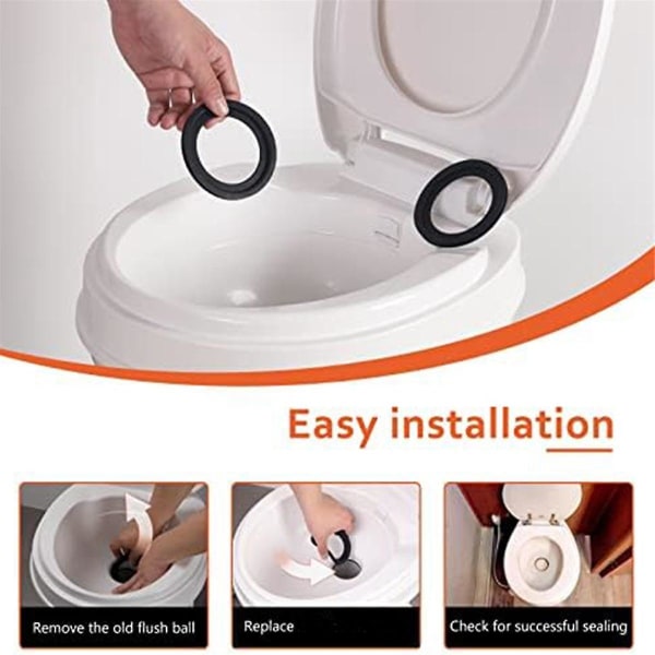 2 stk RV toaletttetningssett Perfekt erstatning for 300/310/320 RV toalettdeler Løs lekkasjeproblemet