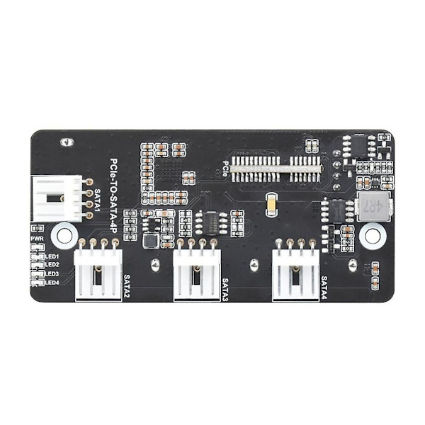 PCIe till 4-kanals SATA3.0 Expander Stödjer Compute Modules 4 CM4 4ch SATA3.0