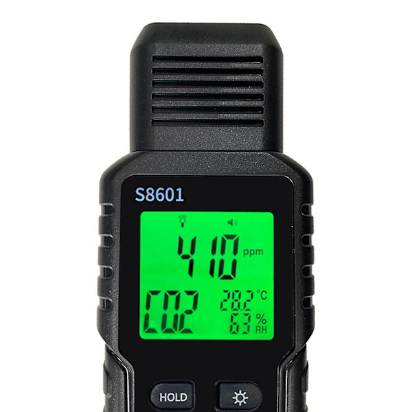 3 i 1 CO2-måler Luftkvalitetsmonitor Håndholdt 5000Ppm CO2-monitor Måling af kuldioxid / De