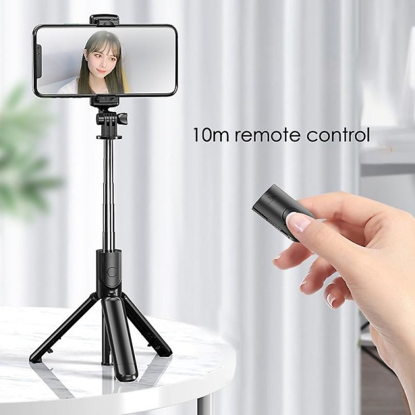 Selfie Stick jalusta Mini Selfie Stick irrotettavalla Bluetooth kaukosäätimellä vaihdettava Ptz Self