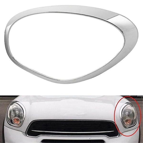 Venstre Forlygte Trim Ring 51139801573 Til R60 Countryman 11-16 Forlygte Lampe Kromramme Dekorationsring
