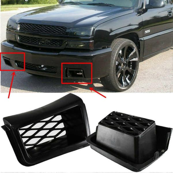 2 stk. Frontfanger Grilldeksel Trim for 1500 2003-2007 - Style Mesh Grill Bremsekaliper Biltilbehør