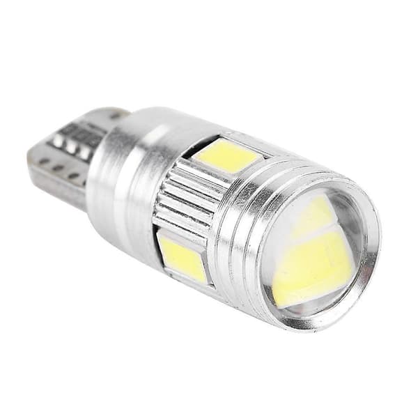 10 stk T10 5630 6SMD W5W Bil Dekoding LED Canbus Pære Feilfri Sidemarkør Nummerplate Lys