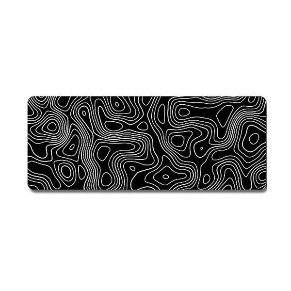 Terrain Contour Ekstra Stor Musemåtte Computertastatur Musemåtte Musemåtte med 3 mm Bundløs