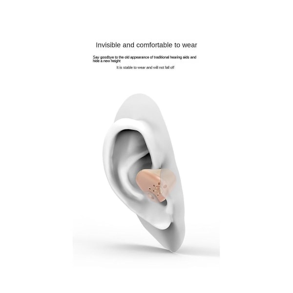 Uppladdningsbar hörapparat Audiphone Digitala hörapparater för dövhet Ljudförstärkare, eu-kontakt