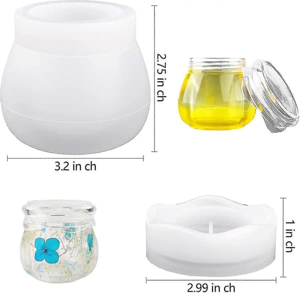 Buddingglas med låg silikoneforme til resin epoxy støbning