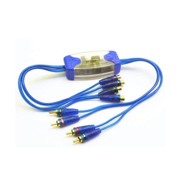 Universal Støydemper 4-kanals RCA Jordsløyfeisolator Støyfiltre for Bilaudio