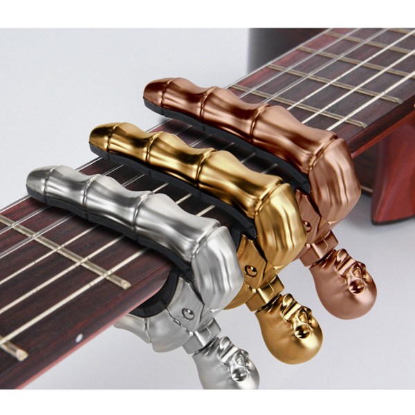 Guitar Capo Skull Capo til akustisk elektrisk guitar skelethoved Ukulele Capo til Banjo Mandolin B