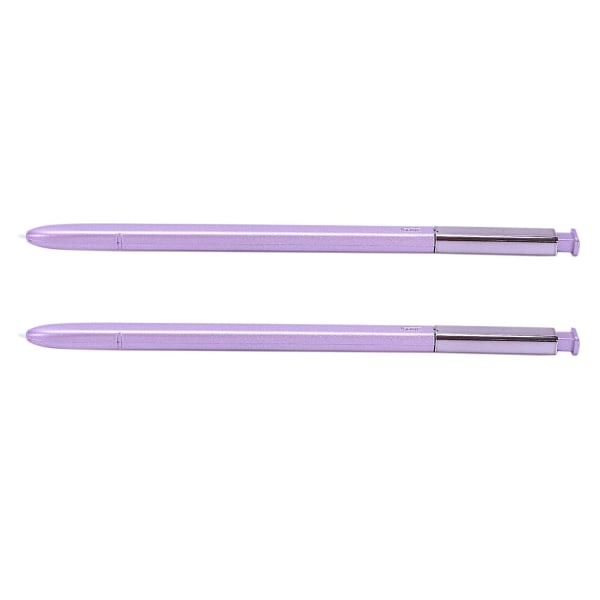 2x multifunktionelle penne udskiftning til Galaxy Note 9 Press Stylus S Pen (lilla)