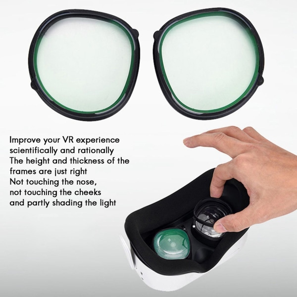 Anti Blue Light Magneettisille silmälaseille Linssi, jossa on kehyssuojaus Vr-kuuloketarvikkeet (0 astetta)