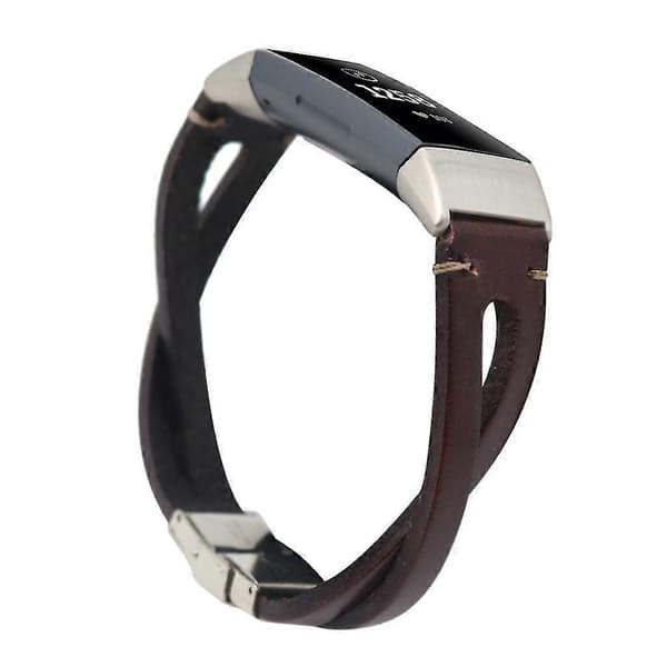 Ersättningsarmband i läder för Fitbit Charge 3