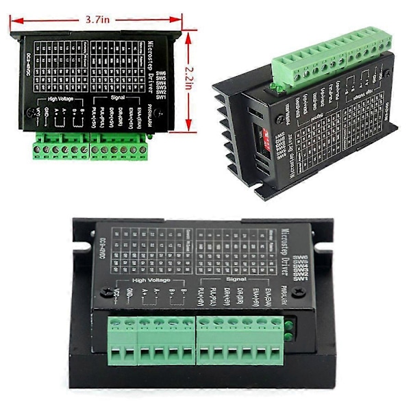 TB6600 4A 9-42V Stepper Motor Driver CNC-kontroller med Stepper Motor Nema 17 Bipolær 1.7A 40N.Cm