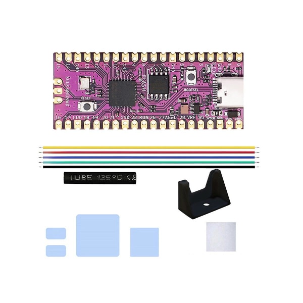 For Raspberry Picoboot Board Kit Rp2040 Dual-core Arm M0+prosessor 264kb Sram+16mb Flash Memory Dev