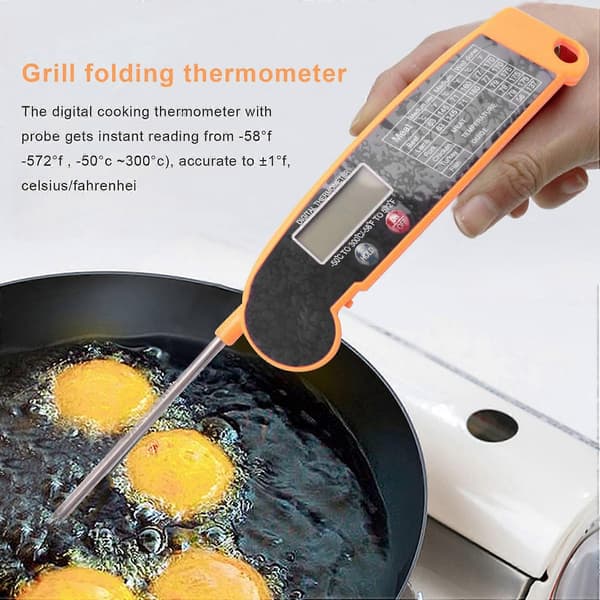 Digital Direktavläsande Kötttermometer med Högprecisions Temperaturprob, Elektrisk för Kök