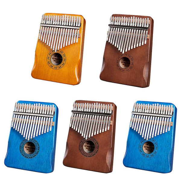 Tommelklaver Kalimba Mahogni Træ Tommel Finger Klaver 17 Nøgle Kalimba Musikinstrument Dele