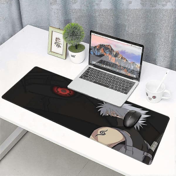 Utvidet Anime Gaming Musematte - Stor, Bred Anime Design Musematte, Sydde Kanter | 80cm x 30cm x 0,2cm Dimensjoner