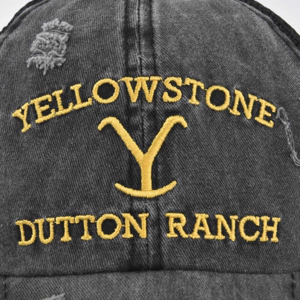 Slidt Baseballkasket til alle årstider med krydsende hestehale Yellowstone Dutton Ranch