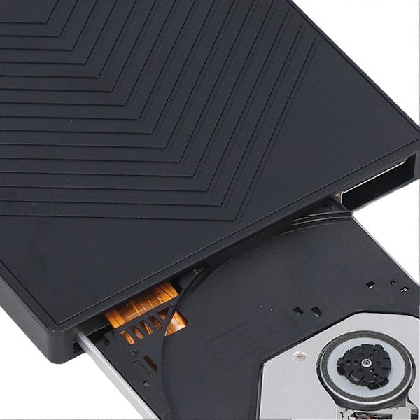 Extern CD DVD-enhet Ultratunn 6 i 1 Plug and Play Typ C USB Optisk Enhet HUB CD-brännare för Laptop Desktop PC YEMMA