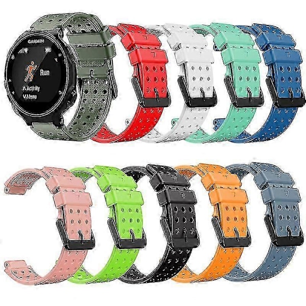 Rem til Garmin Approach S20 Monokrom Urrem til Garmin Approach S20 Silikone P20250110221