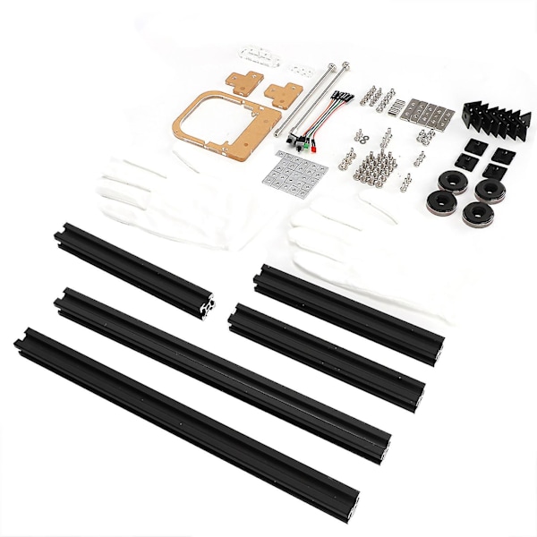 Aluminiumslegering ITX PC Kabinet Chassis til DIY Køling (Sort S)