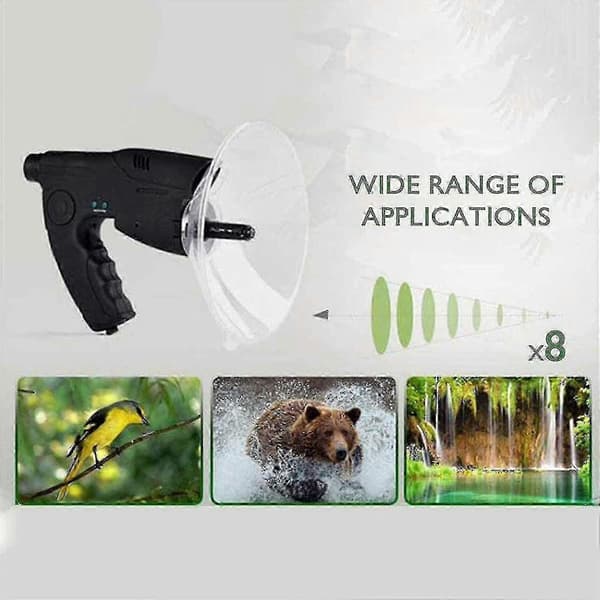 Suuntaava parabolinen mikrofoni Monokulaarinen X8 Bionic Ear pitkän matkan lintu
