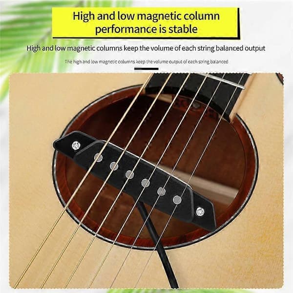 Gitarr Ljudhåls Pickup+Skruvmejsel Hållfri Magnetisk Pickup Plocka Tillbehör, Gitarrdelar