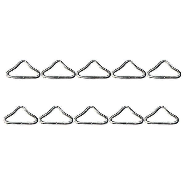 20 stk. Trampoline Hoppeseng Strikk Senge Mesh Stoff Spenne Triangel Ring Deler z