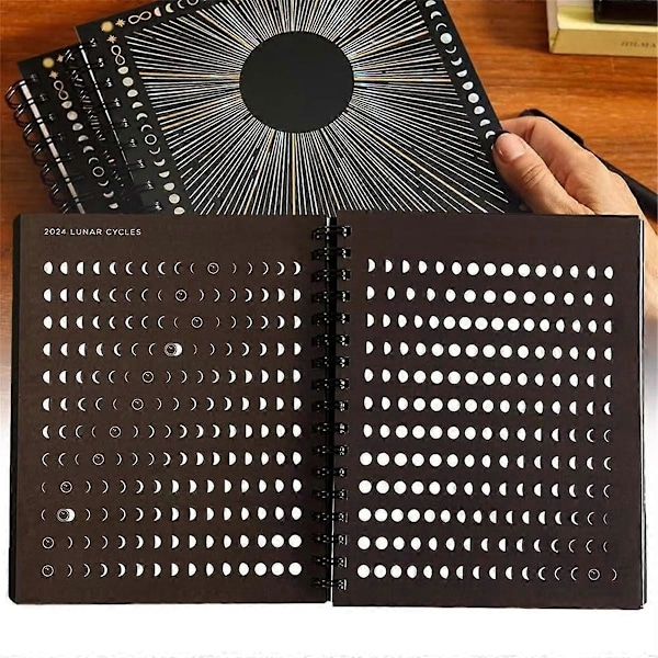 2025 Many Moons Lunar Planner, Måneplanlegger for hekser, Magisk måneplanlegger, 2025 Planlegger Noteb