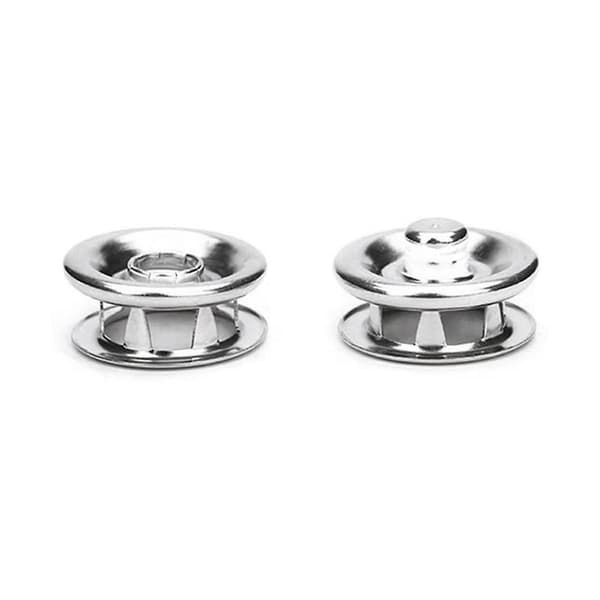 150 Sæt Trykknapper 9,5 mm Metal Sølv Trykknapper Til Syning Og Håndværk, Åbne Trykknapper