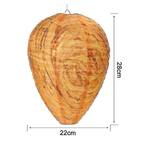 4 stk. Vanntett vepsebol-lokkefugler Hengende hornet-avskrekkende falske klutvepsebol Giftfri bie-lokkefugl-avskrekkende for hjem og hage utendørs